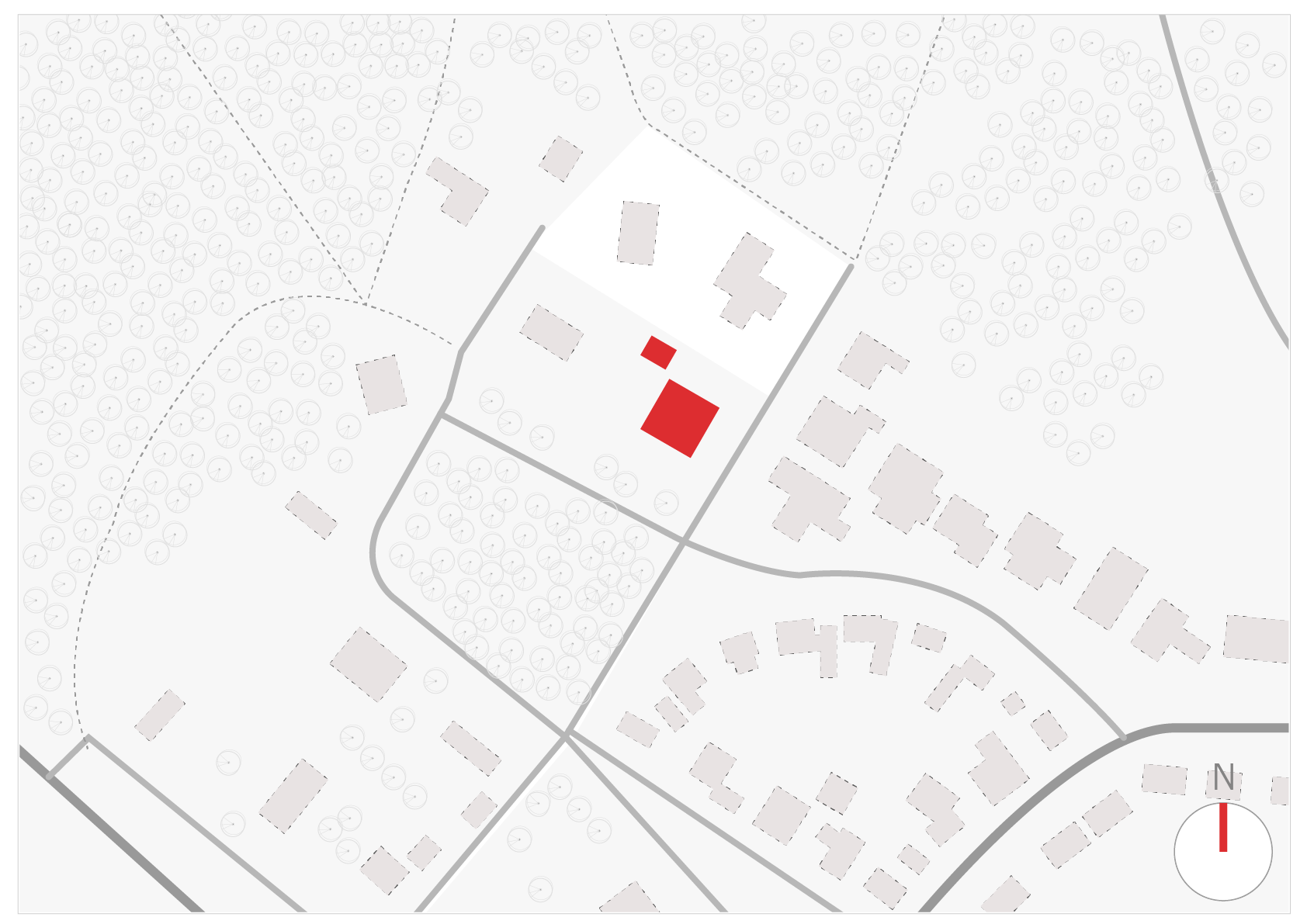Situatietekening woonhuis asten
